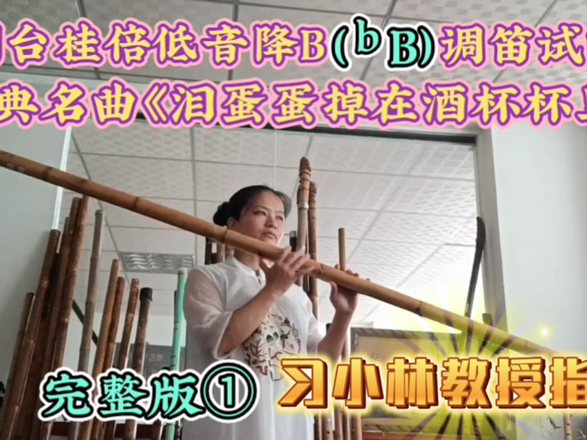 倍低音降B调大笛演奏完整版《泪蛋蛋掉在酒杯杯里》,习小林教 倍低音降B调大笛演奏完整版《泪蛋蛋掉在酒杯杯里》,习小林教