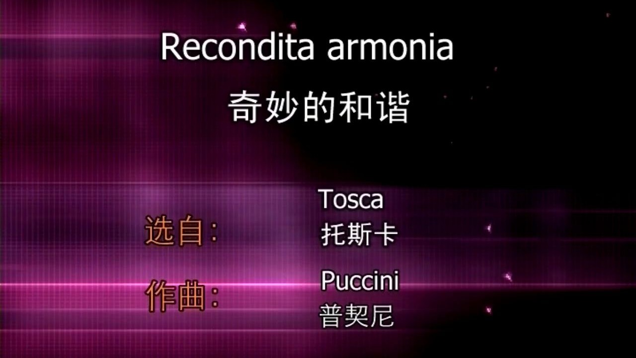 Recondita armonia 奇妙的和谐——歌词范读