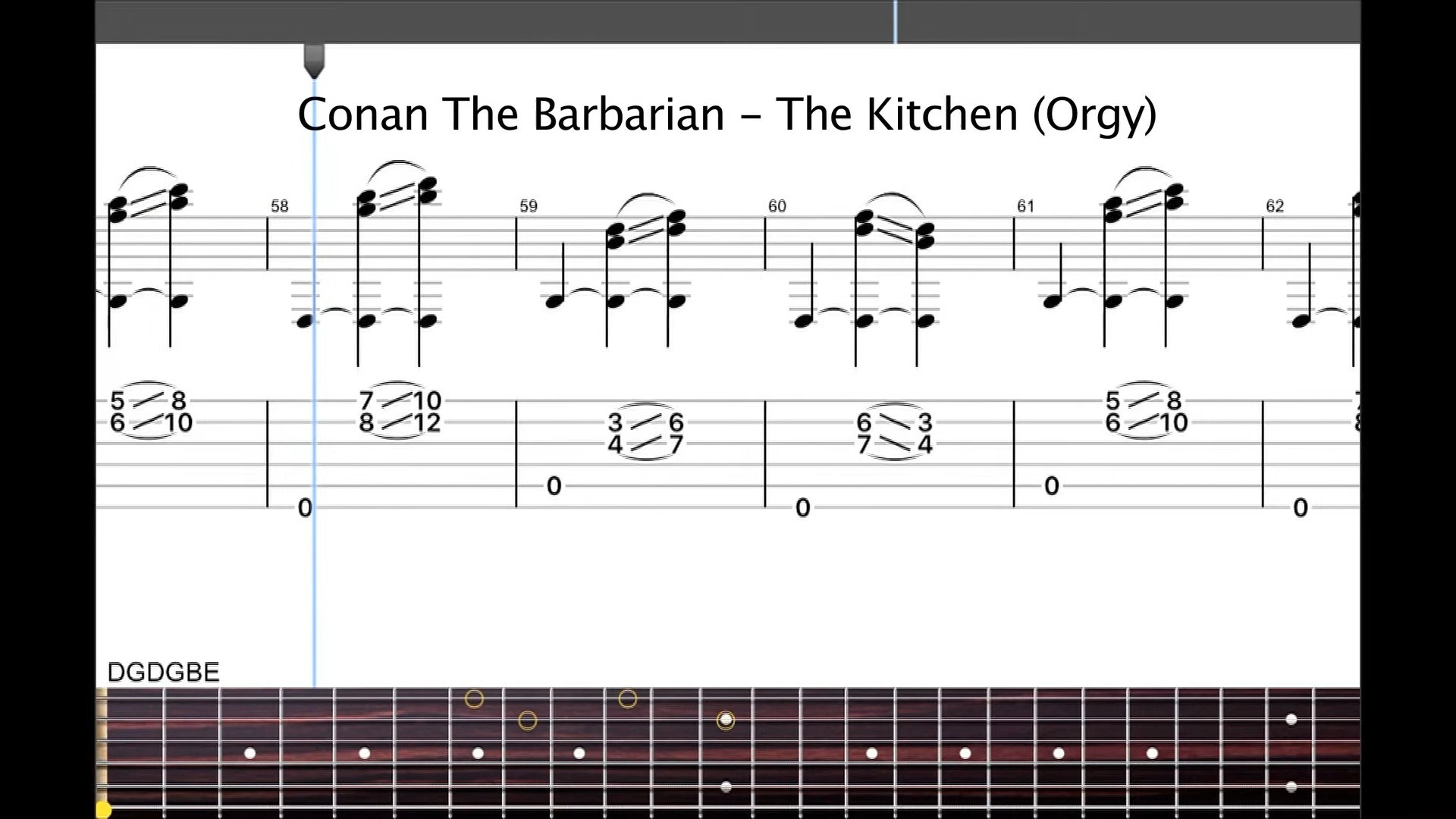Conan The Barbarian - The Kitchen (Orgy)最佳基础演奏吉他