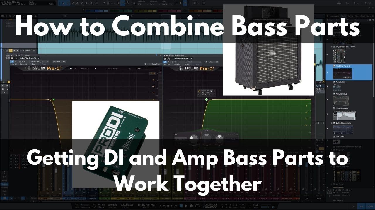 [Studio One新手教程]如何处理贝斯的DI和Amp音轨？