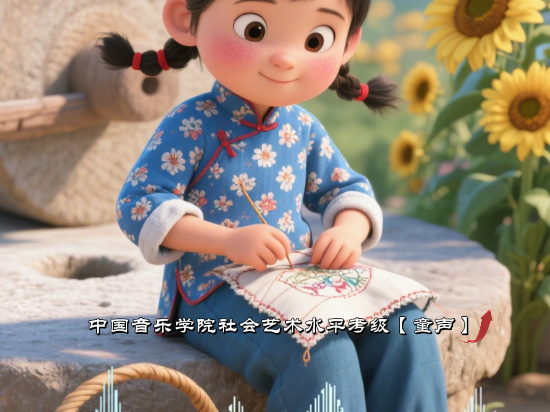 童声九级歌曲《绣金匾》