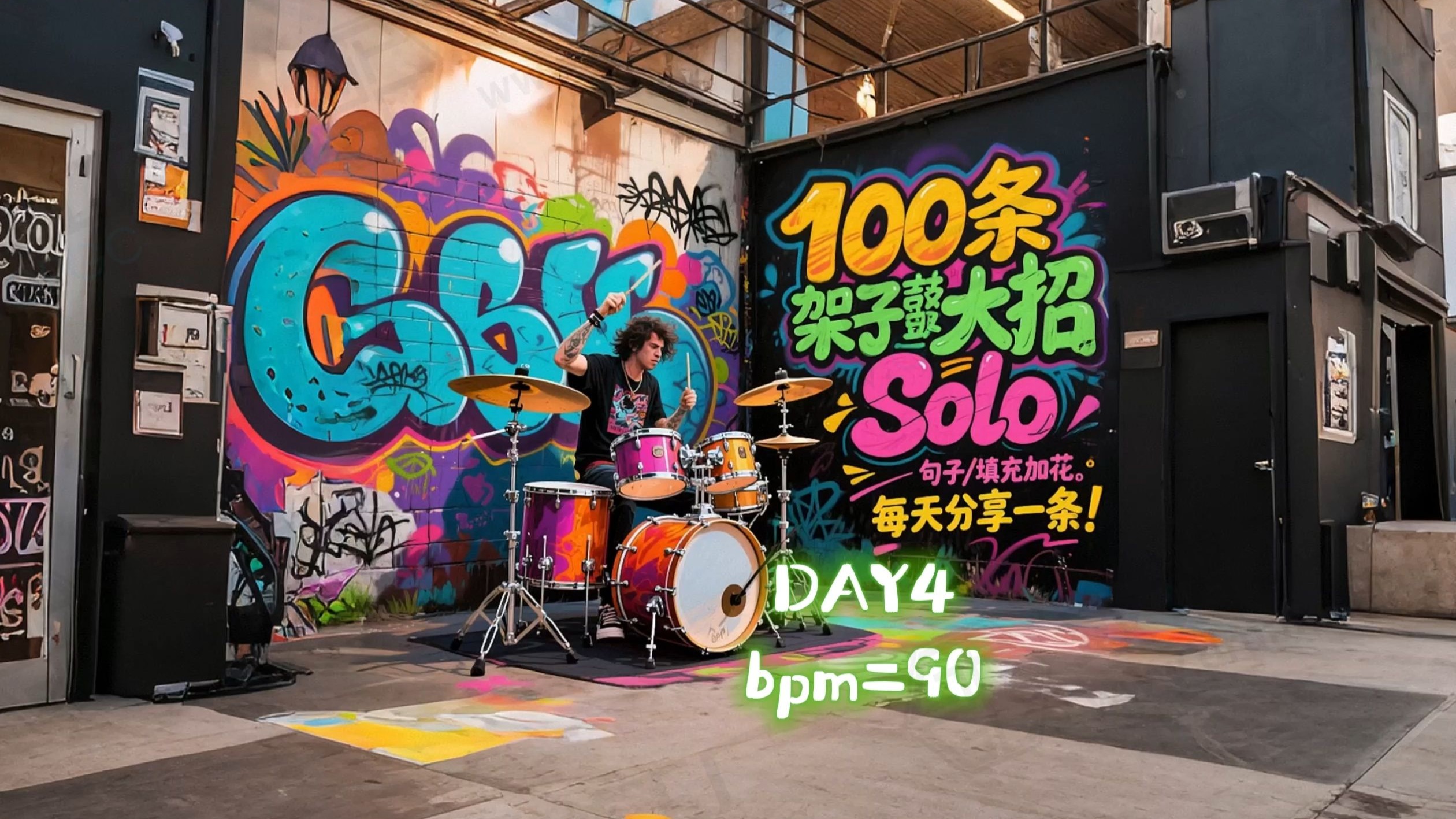 DAY4【100条架子鼓大招】线性/加花/solo/乐句