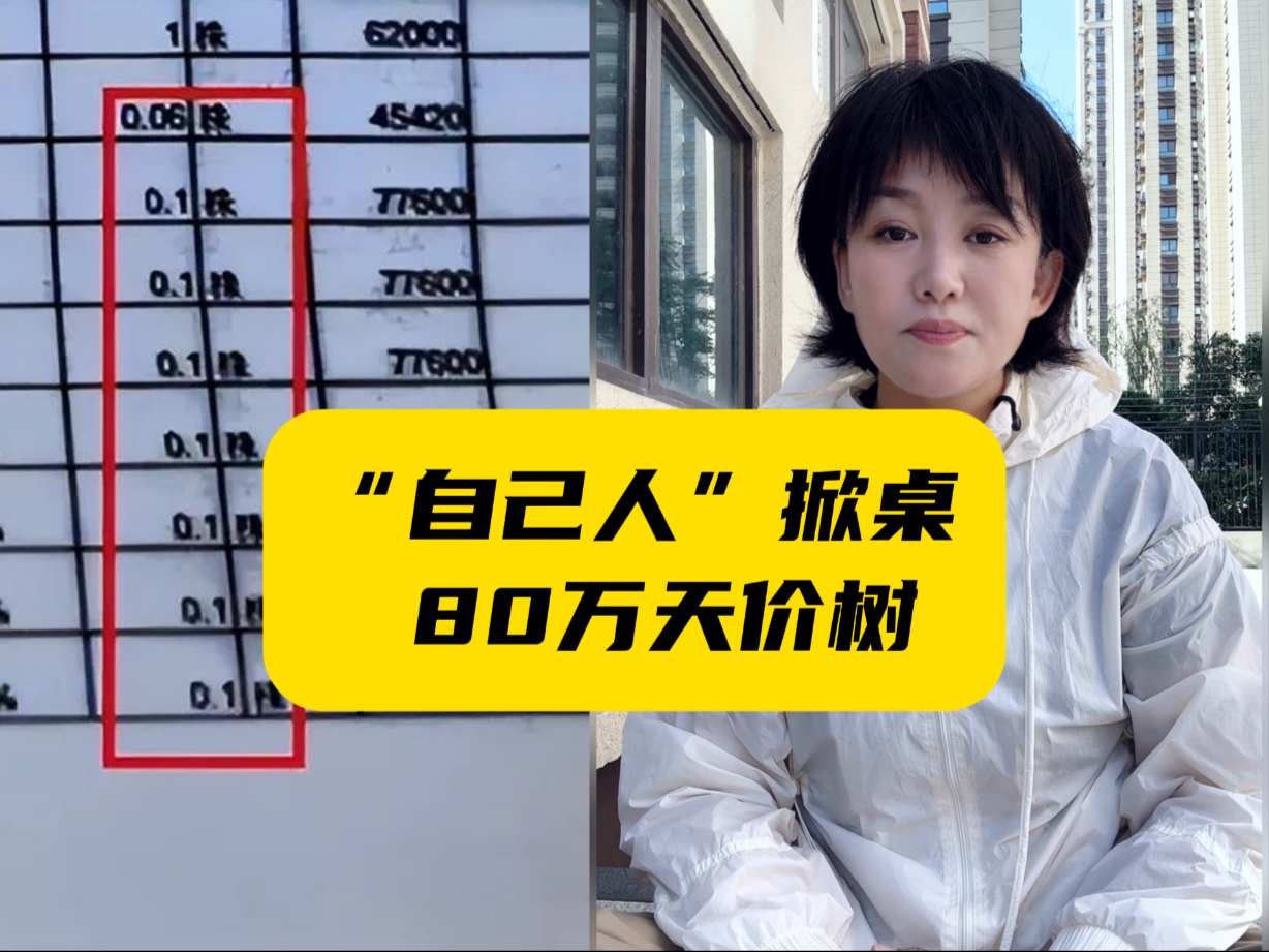 福州一公园改造被曝种80万天价树