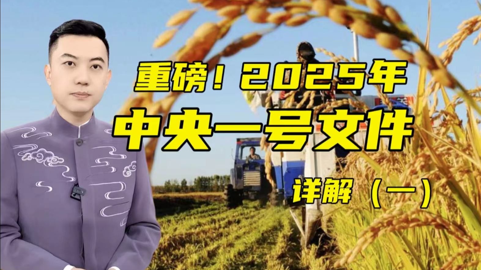 重磅！2025年中央一号文件发布！央视农业文件详解（一）【主播说三农