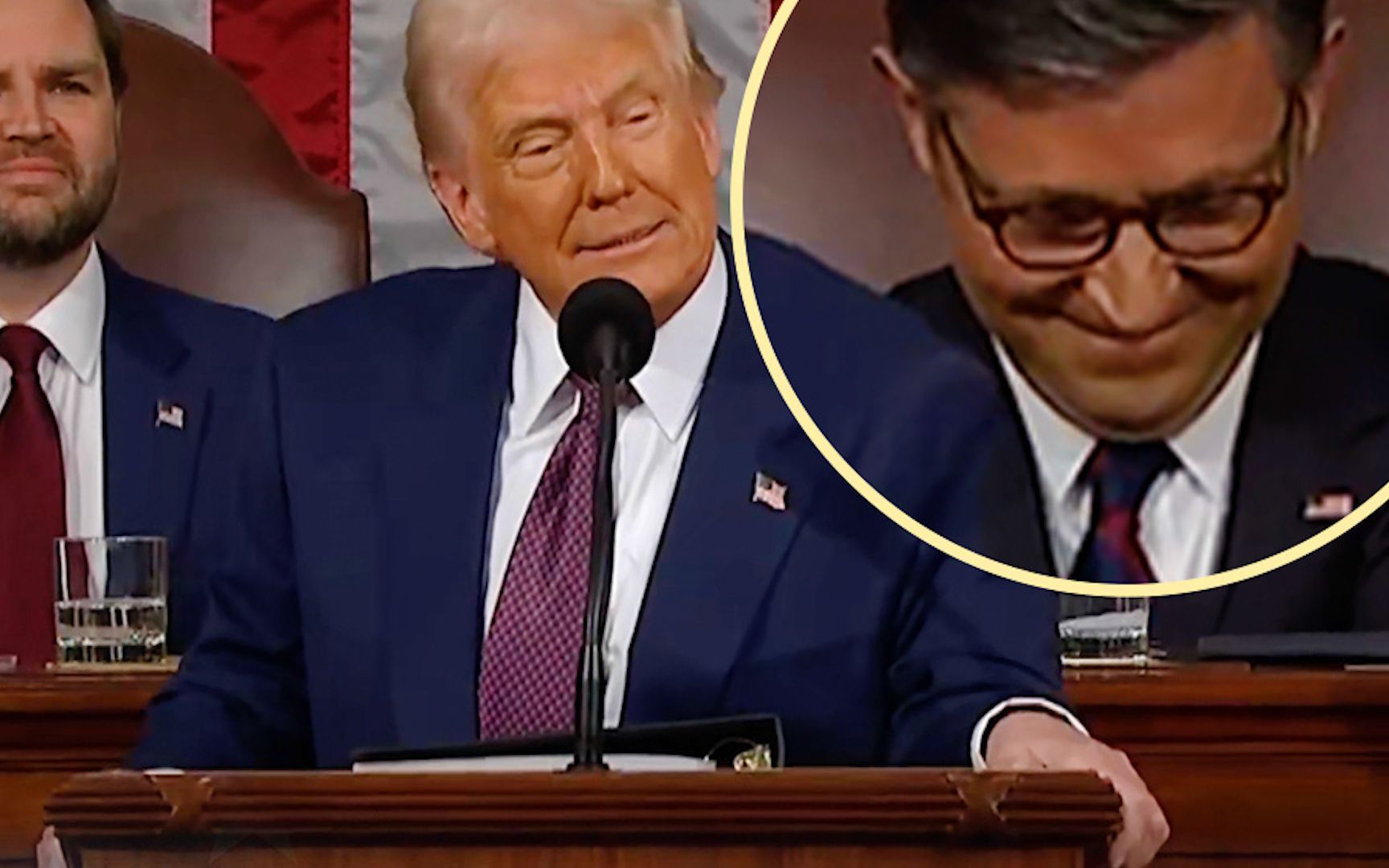 一场国会演讲 为什么让特朗普背后的他憋出内伤