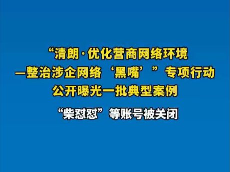 国家网信办扎实组织开展“清朗·优化营商网络环境—整治涉企