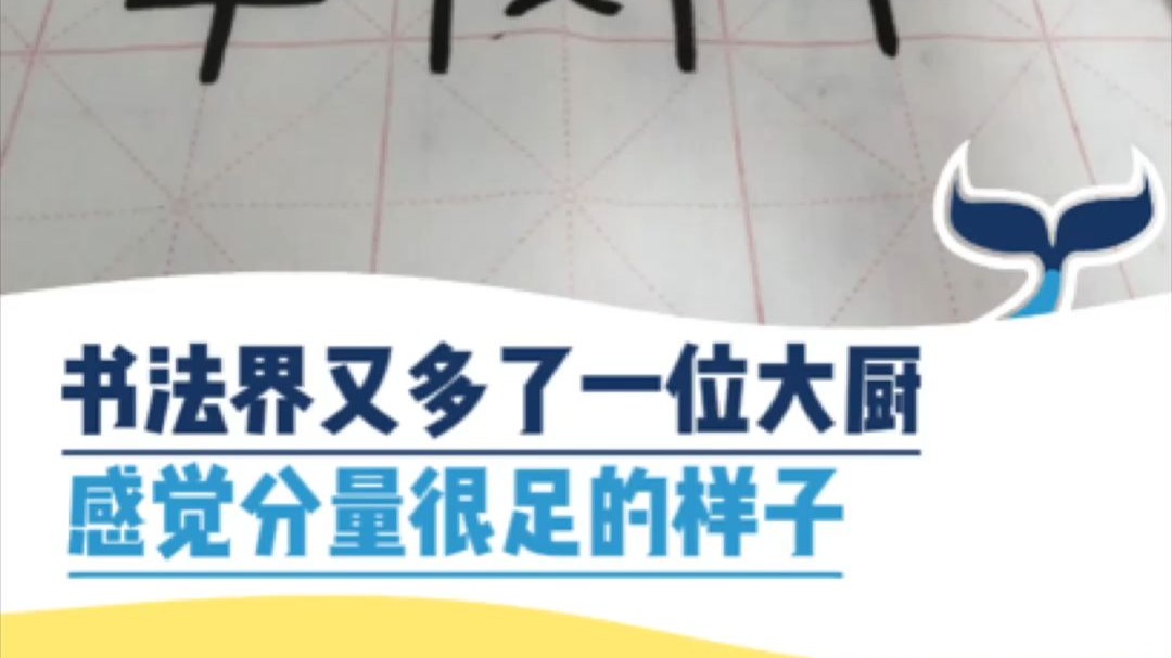 书法界又多了一位大厨，感觉分量很足的样子
