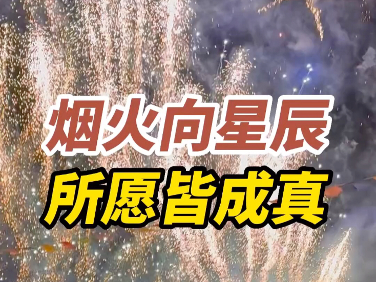 1月28日，山东威海。烟花的花语是许愿，愿大家新的一年得偿所愿！