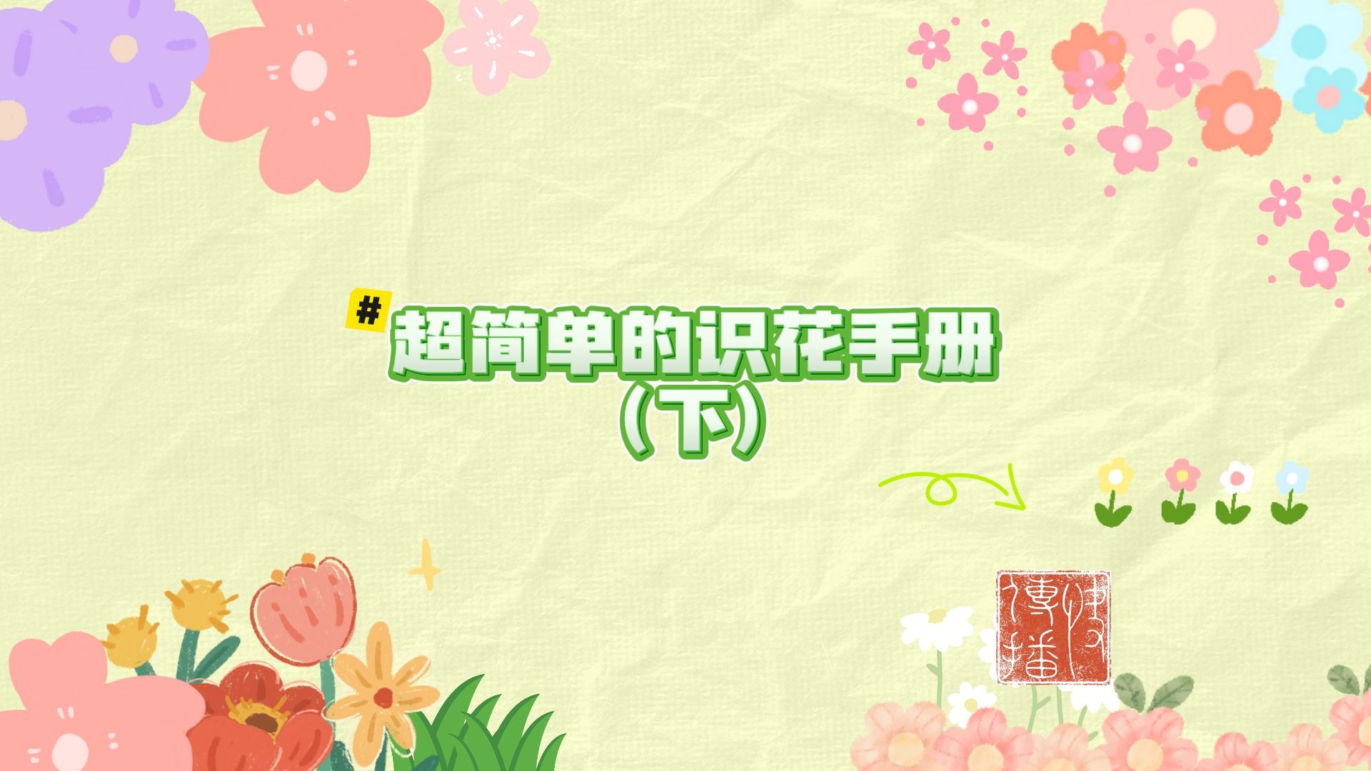 快传播 | 超简单的识花手册（下）
