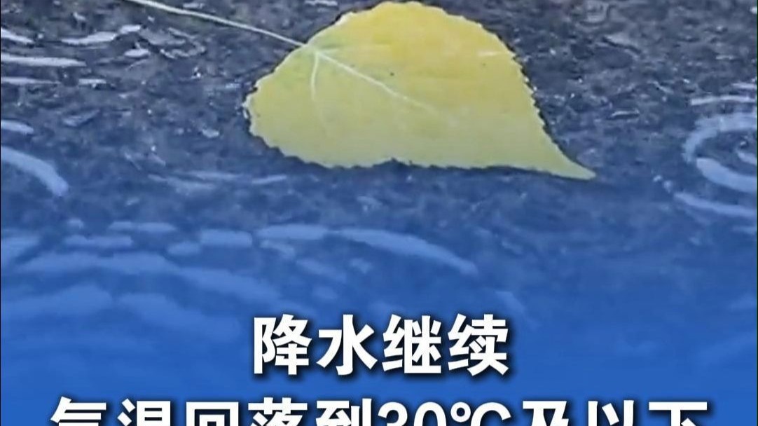 降水继续，气温回落到30℃及以下 #河北天气