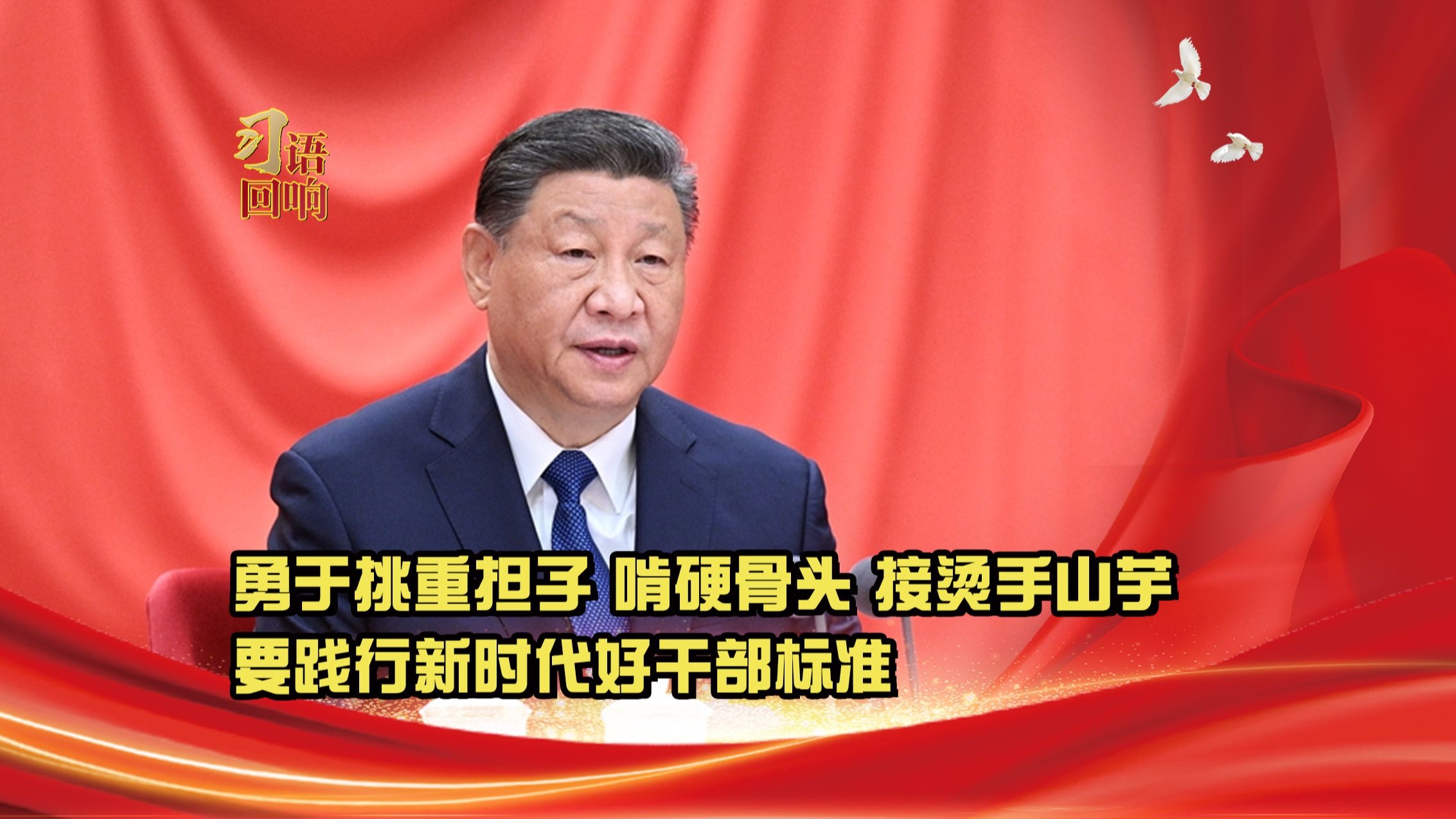 习语回响丨勇于挑重担子、啃硬骨头、接烫手山芋，要践行新时代