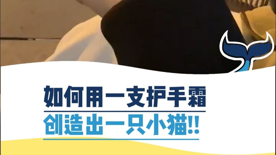 如何用一支护手霜，创造出一只小猫！