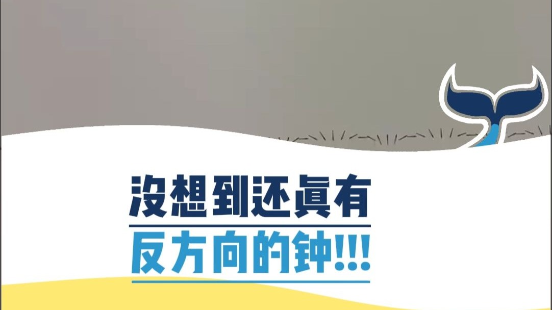 没想到还真有反方向的钟