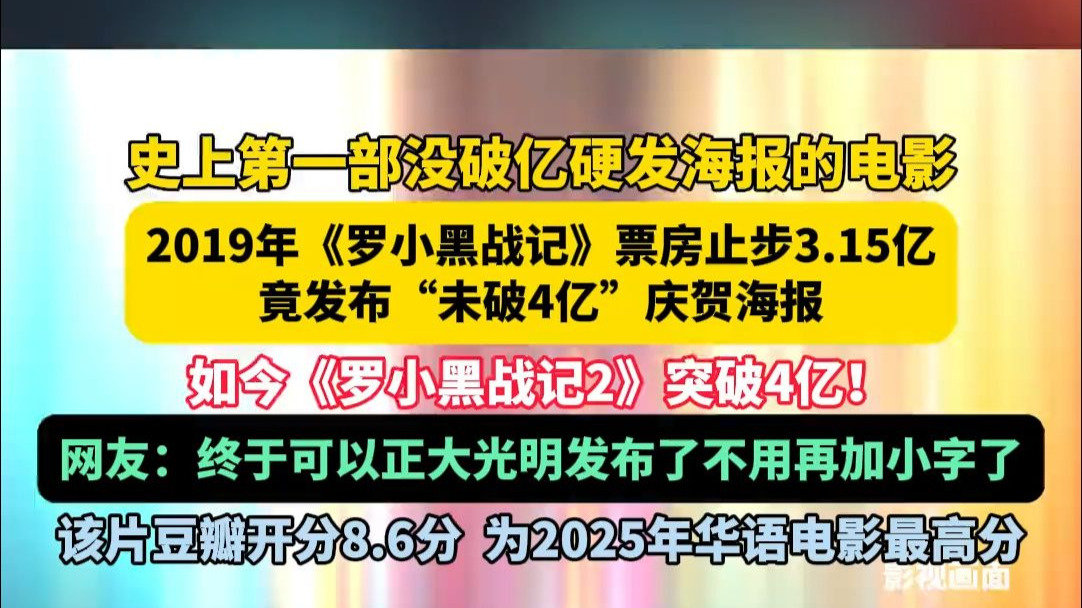 《罗小黑战记2》票房破4亿！带动单日票房多次登顶！2019年《罗小