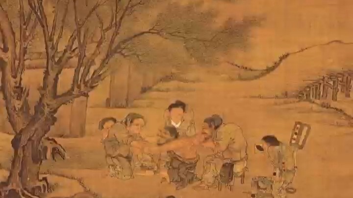 宋代村医治背疮，患者痛到五官乱飞，这也太好笑了#《村医图》