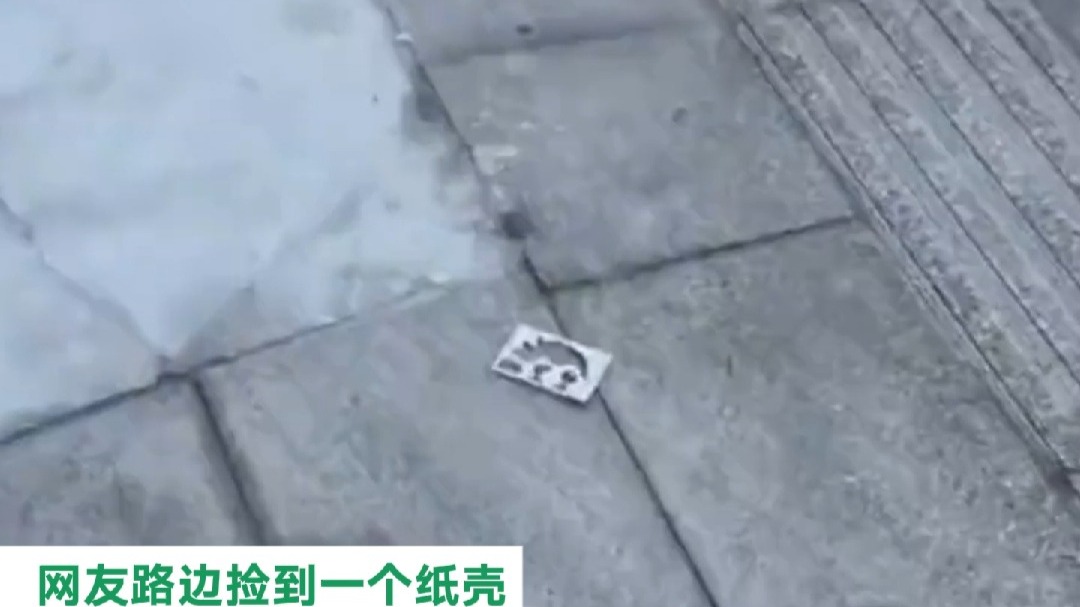 网友路边捡到一个纸壳  将外形描绘裁剪 却有意外惊喜