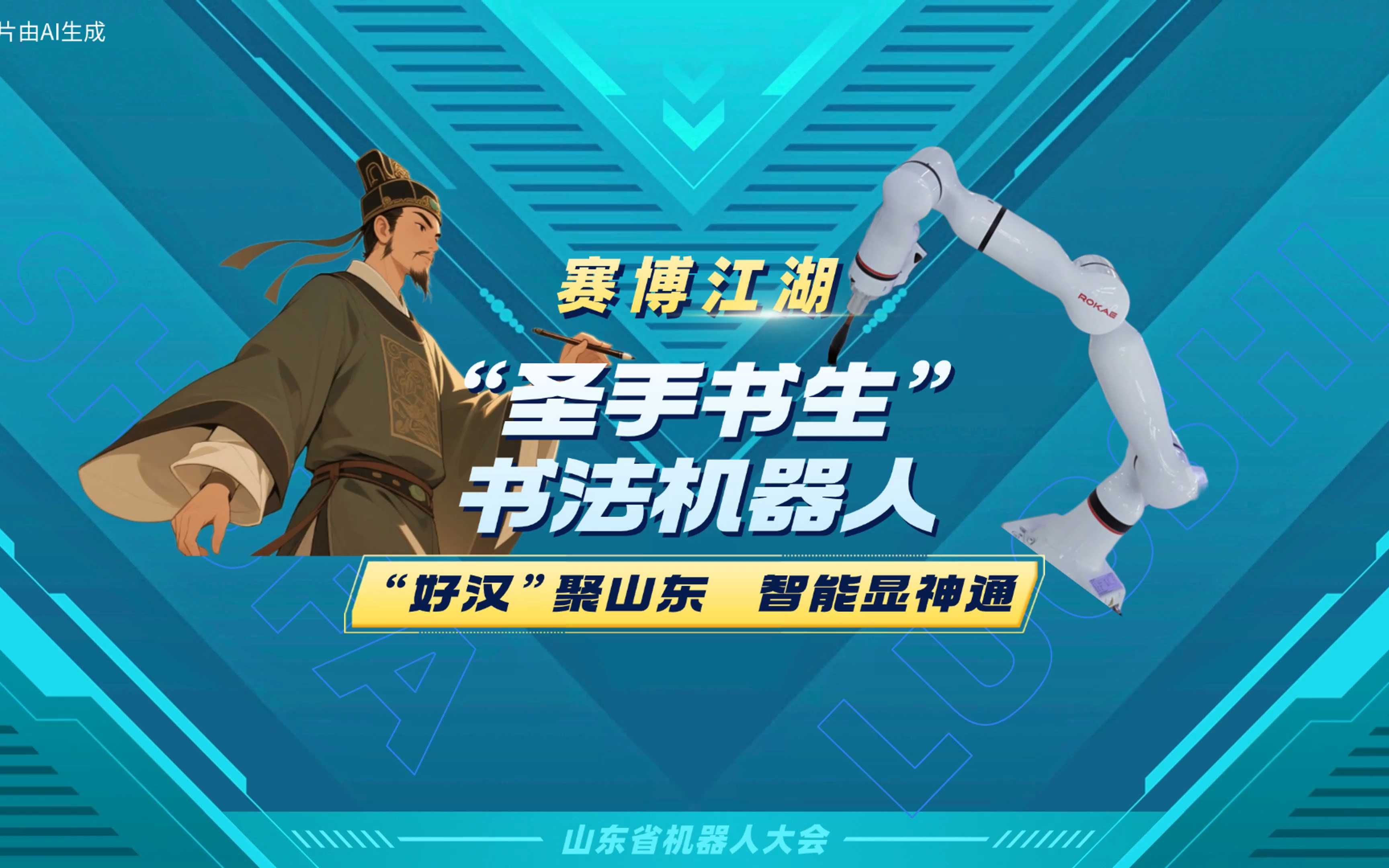 赛博江湖：“圣手书生"——珞石科技书法机器人