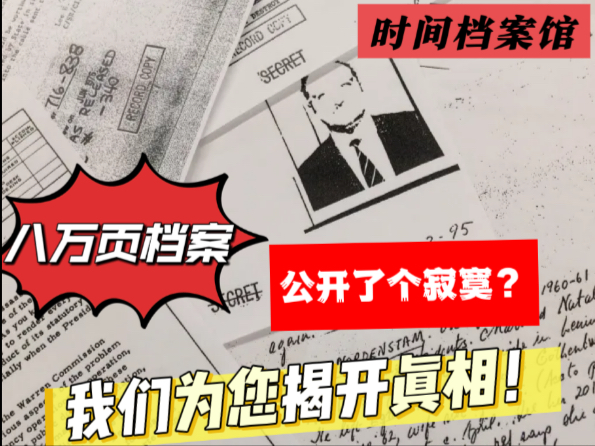八万页档案公开了个寂寞？ 我们为您揭开真相！
