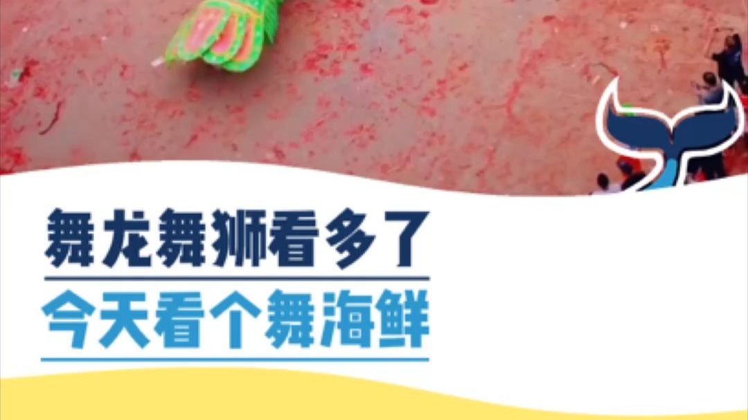 舞龙舞狮子看多了，今天看个舞海鲜