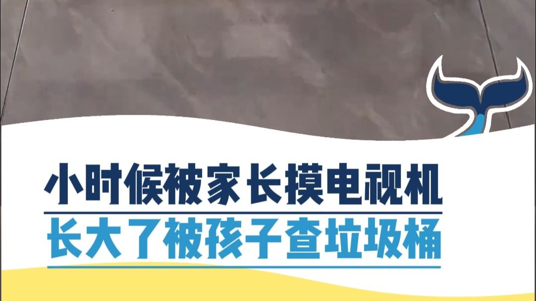 小时候被家长摸电视，长大了被孩子查垃圾桶