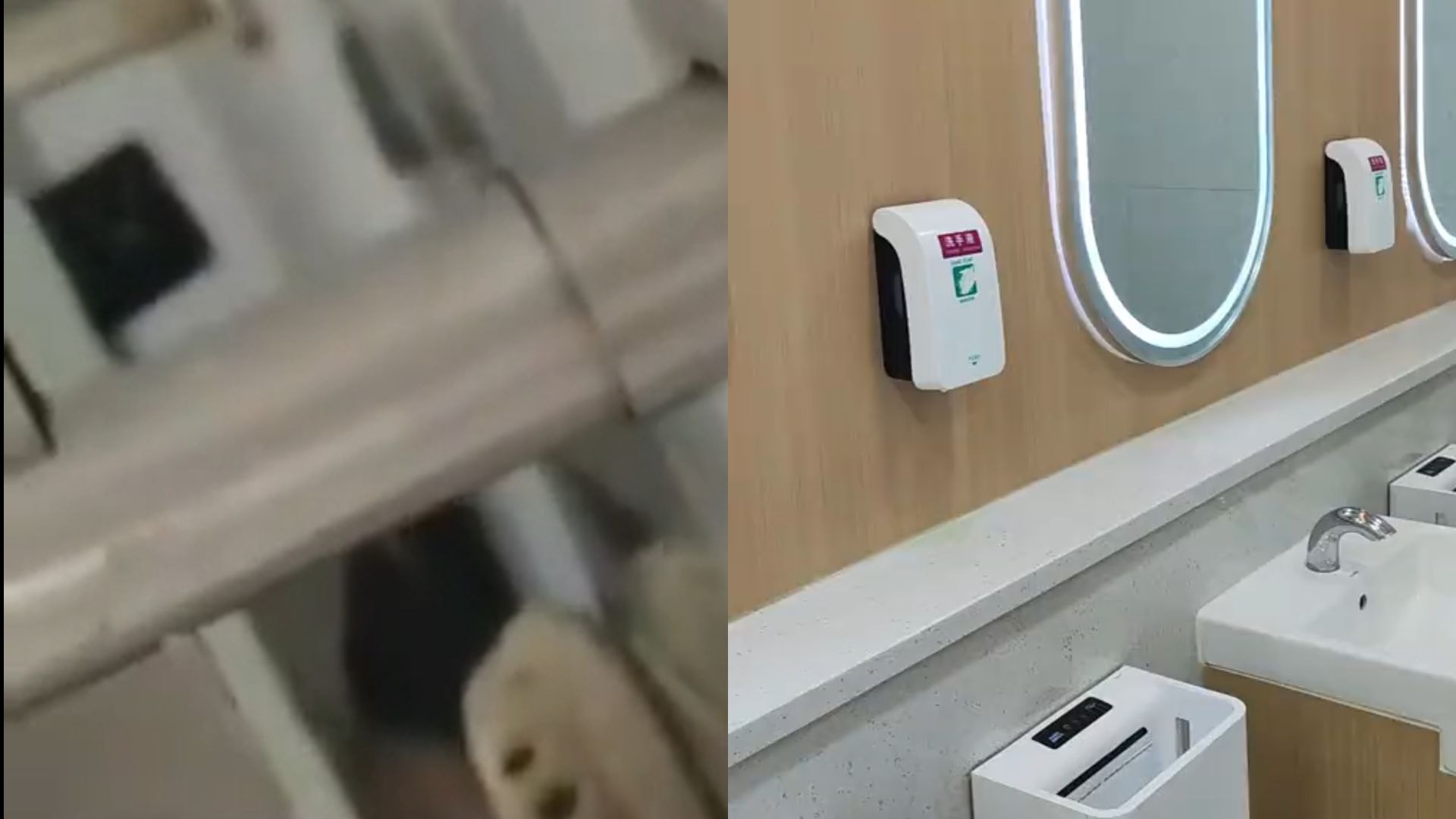 男子称在商场男厕所被偷拍，疑似被发现后迅速收回，多方回应