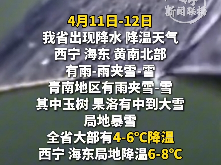 青海省本周天气 前期有沙尘后期有降雪
