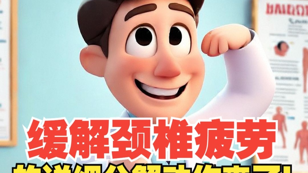 缓解颈椎疲劳的“米”字操详细分解动作来了！