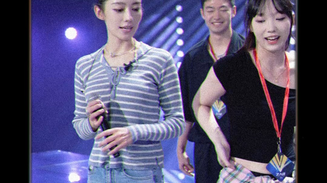 吉娜打歌舞台彩排