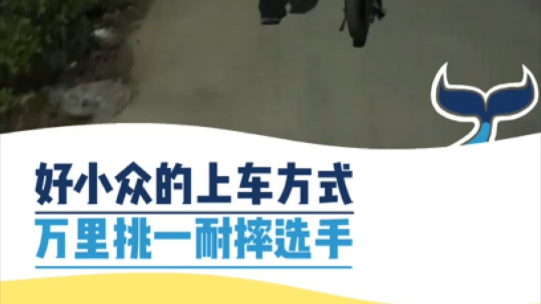 好小众的上车方式，万里挑一的耐摔选手