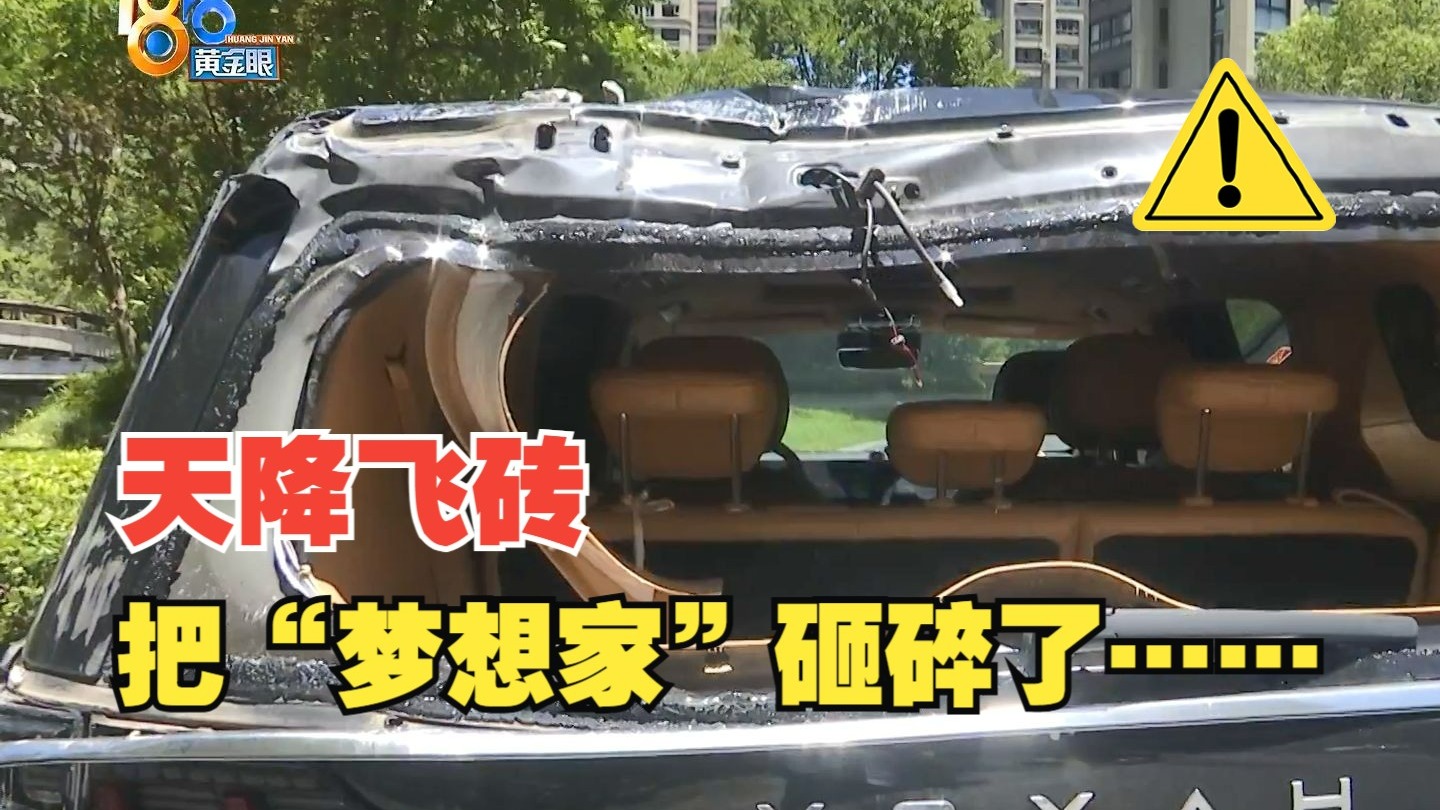 【1818黄金眼】外墙脱落砸破“梦想家”，车损该由谁来承担？