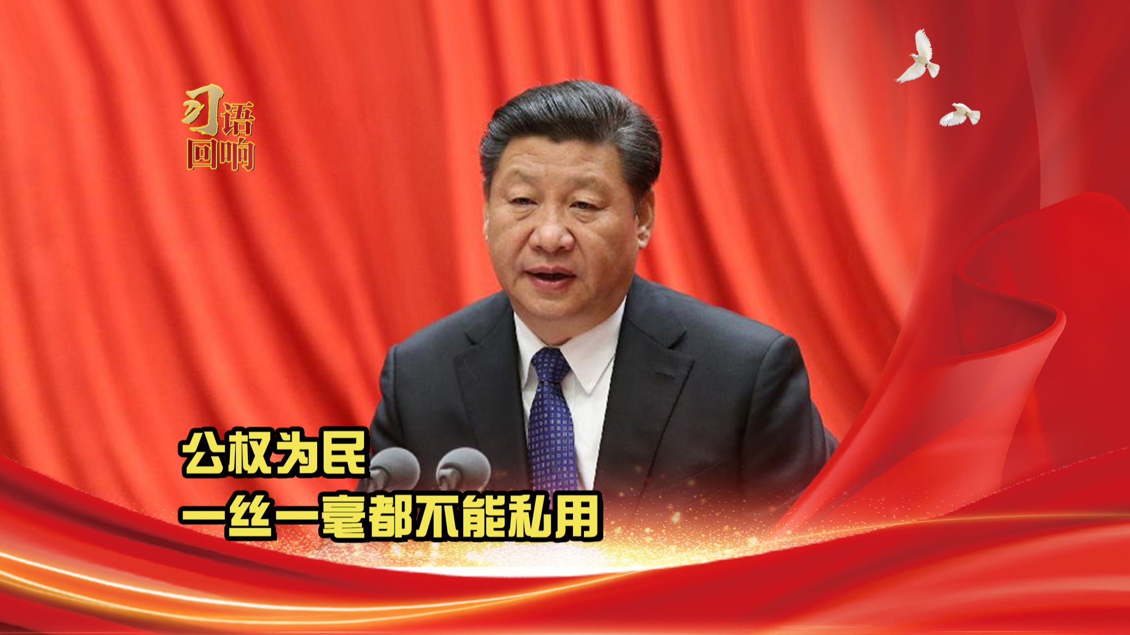 习语回响丨公权为民，一丝一毫都不能私用
