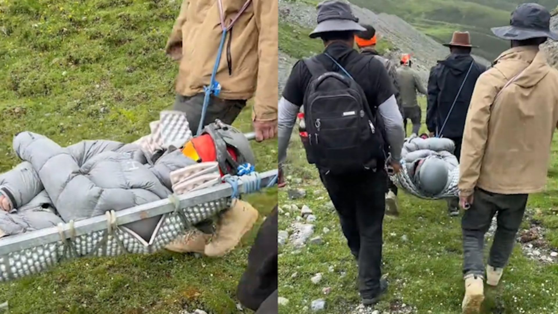 博主登雪山时骨折，10个村民收费6万将其抬下山，当事人回应质疑