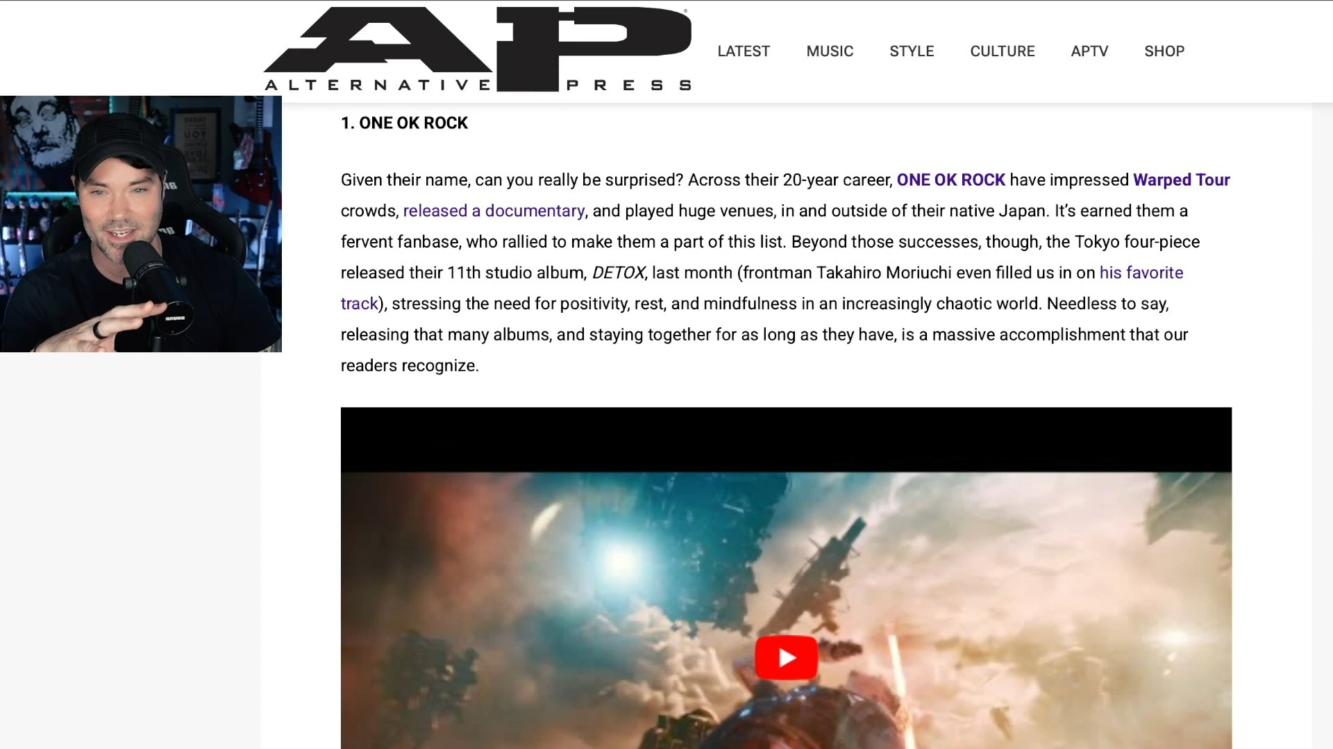 86-ONE OK ROCK WINS TOP 5 ROCK BANDS AND NEW TOUR DATES!