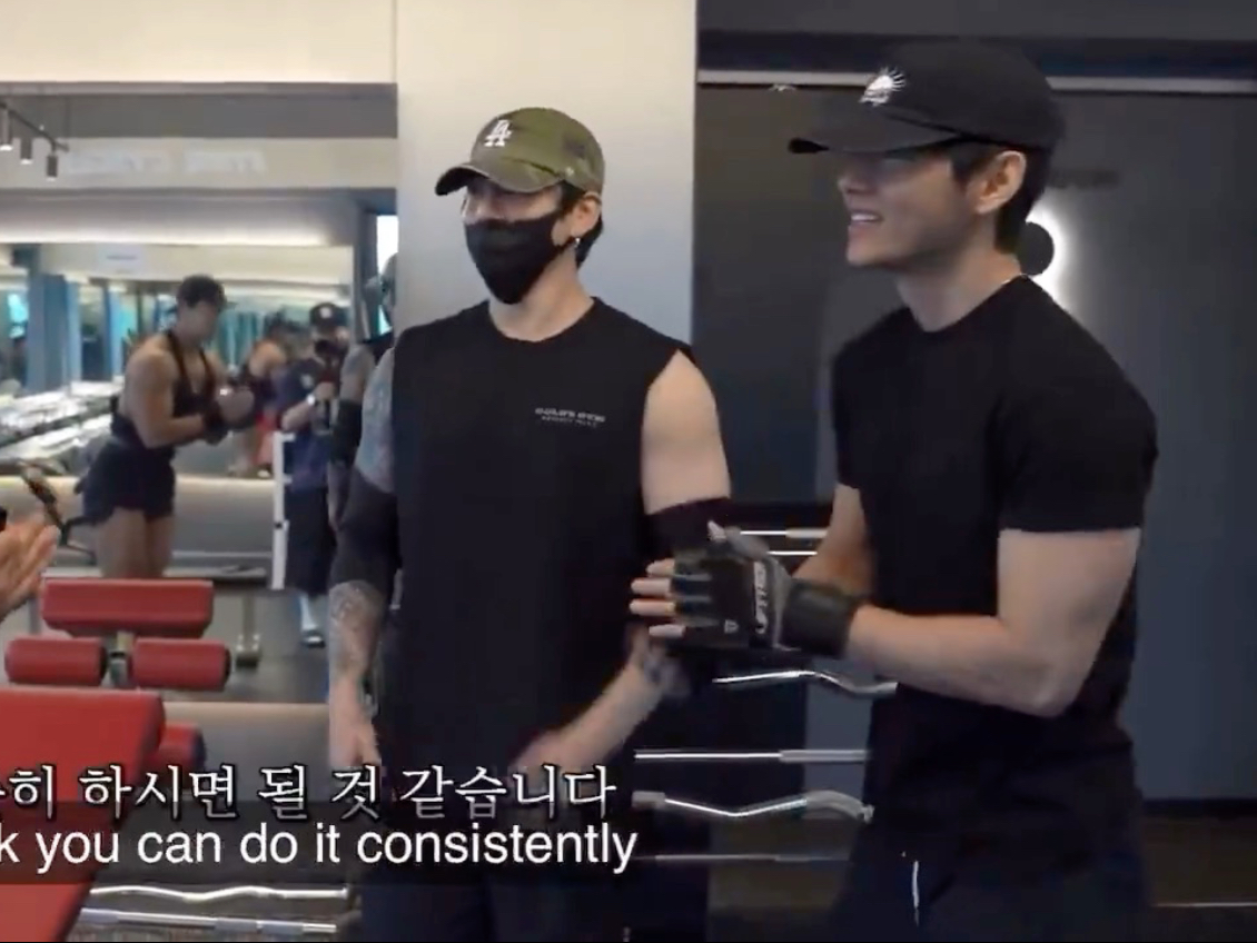 【正泰】出现在健身教练油管频道的正泰 健身情侣约会中…