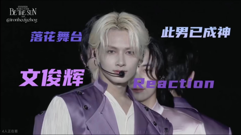 seventeen文俊辉Reaction3.0落花舞台