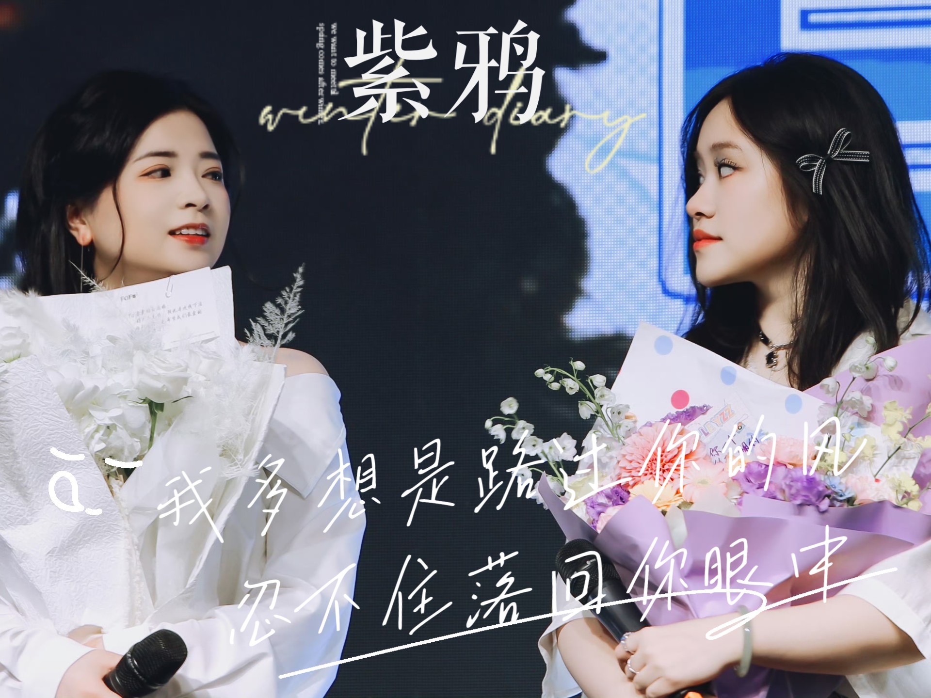 【紫鸦】我多想是路过你的风 忍不住落回你眼中 有些远方 让