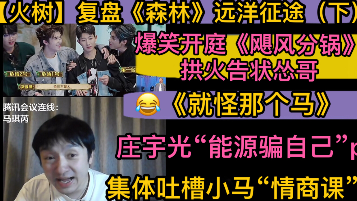 【火树】复盘《森林》爆笑开庭飓风《分锅》，拱火告状怂哥，吐槽