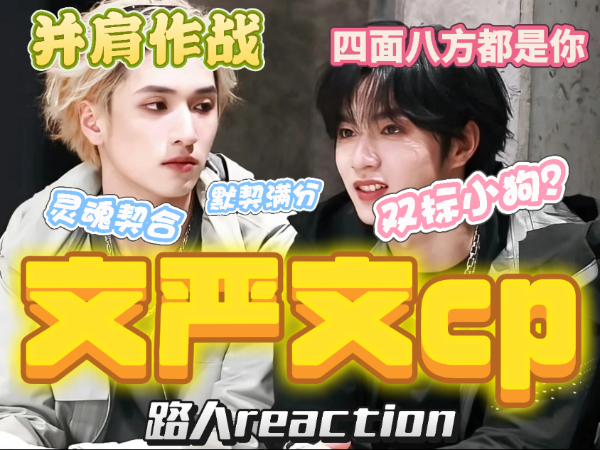 ｛文严文｜路人reaction3｝这个刘耀文是双标小狗来的吧？我觉得我四