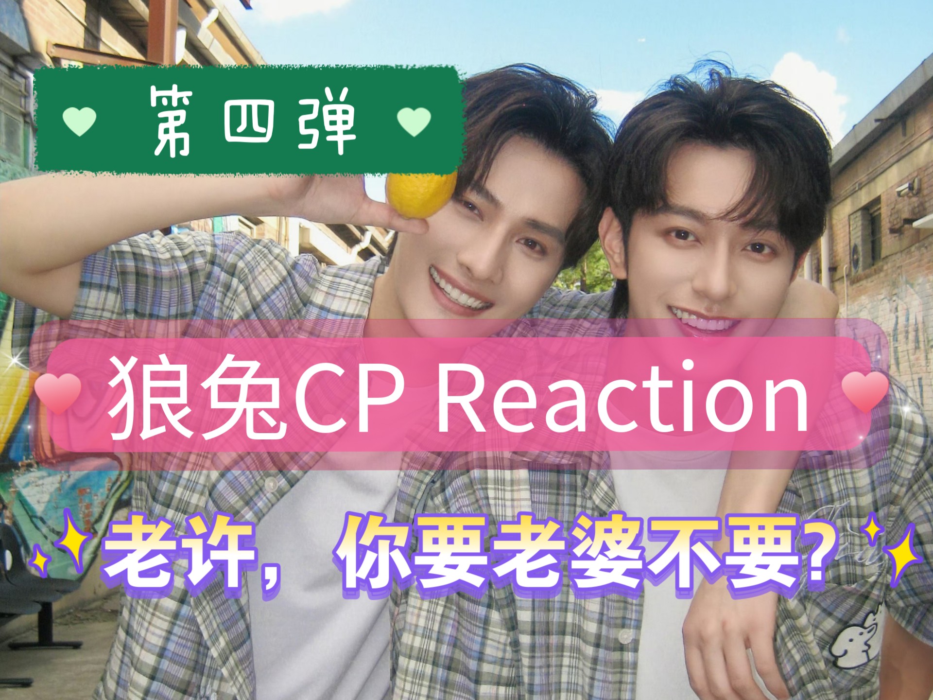 【狼兔CP】Reaction 第四弹，拍戏花絮和Vlog，虽然很短，但是很甜！
