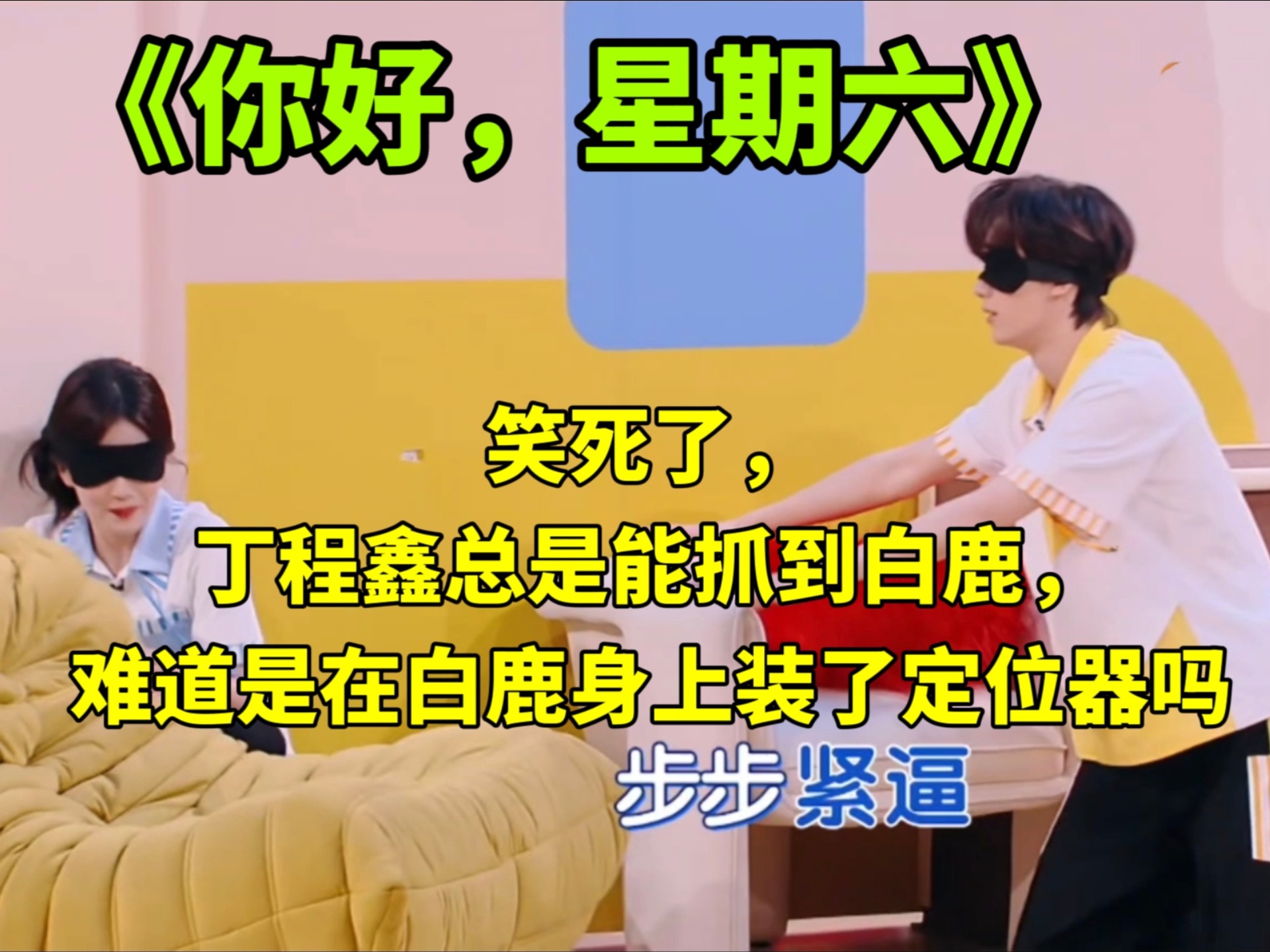 《你好，星期六》：笑死了，丁程鑫总是能抓到白鹿，难道是在白鹿身上