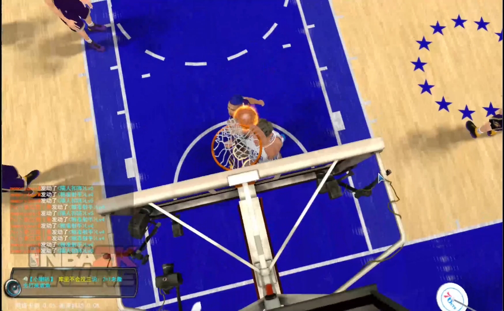 76人vs湖人 补扣➕隔扣詹姆斯➕欧洲步上篮二加一