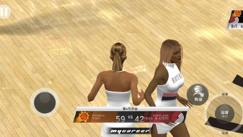 NBA2K20生涯模式-季后赛G3:开拓者VS太阳第4节。 NBA2K20生涯模式-季后赛G3:开拓者VS太阳第4节。