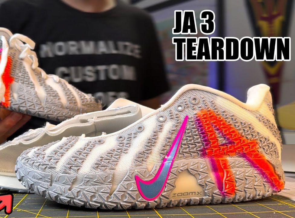 美国足科医生拆解评测 Nike JA3 莫兰特 耐克 篮球鞋- 新球鞋