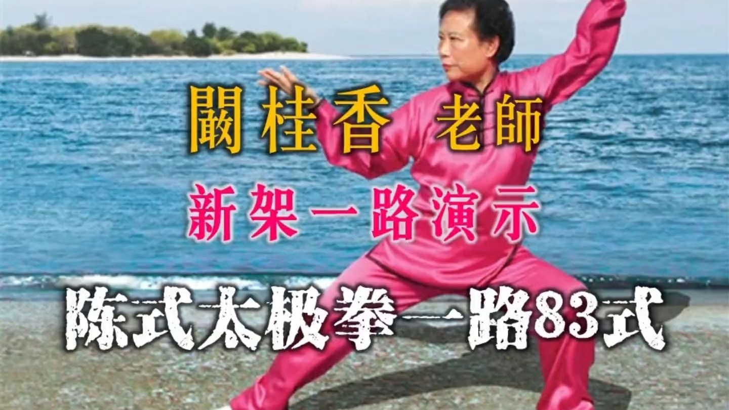阚桂香老师-陈式太极拳新架一路83式.演示（田秀臣传.精准式名