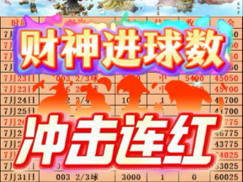 嗨，财神进球数来了，昨日成功拿下！今日继续带大家吃饱饱！