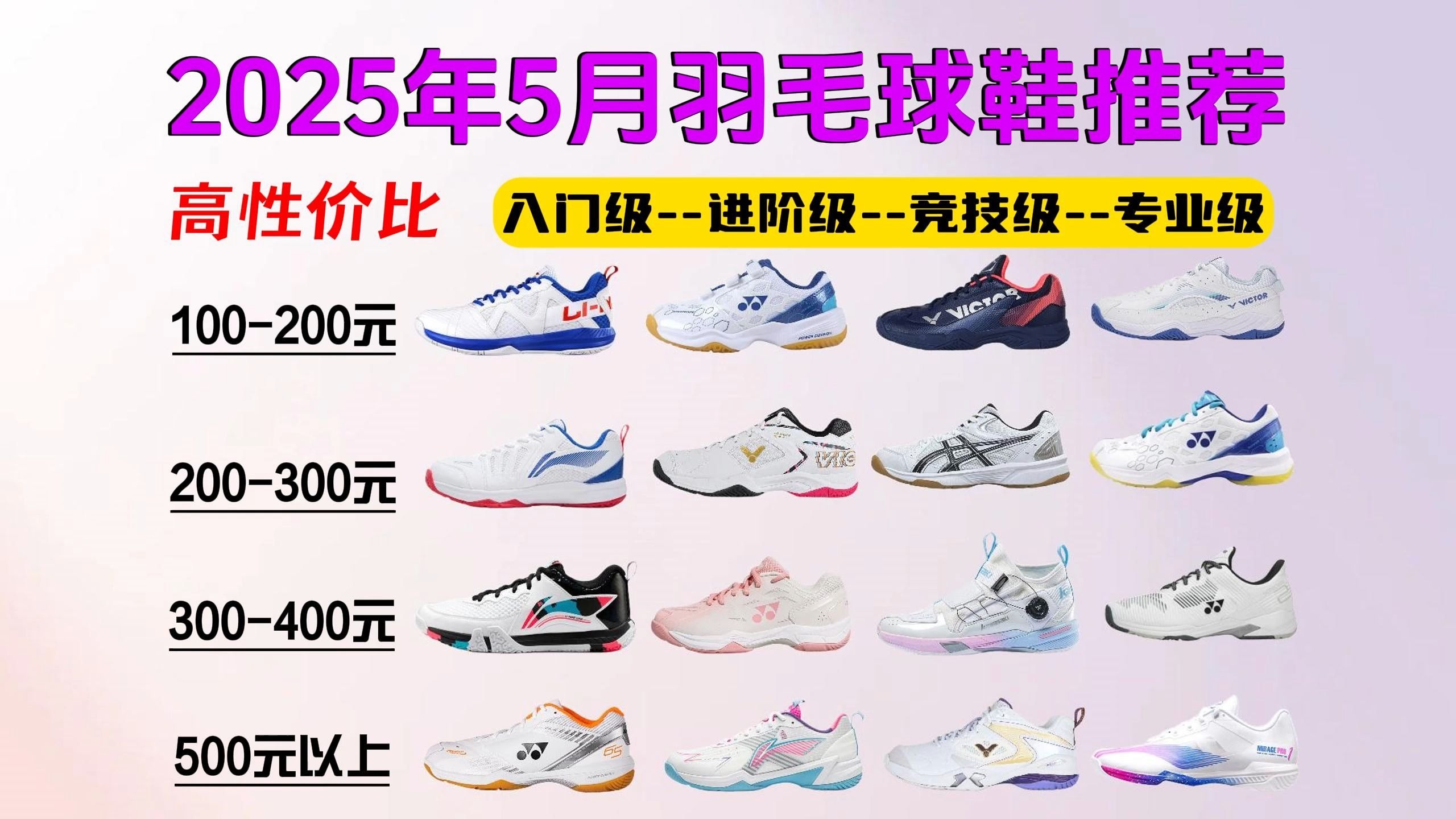 【618预热】【羽毛球鞋精选盘点】2025年5-6月高性价比羽毛球