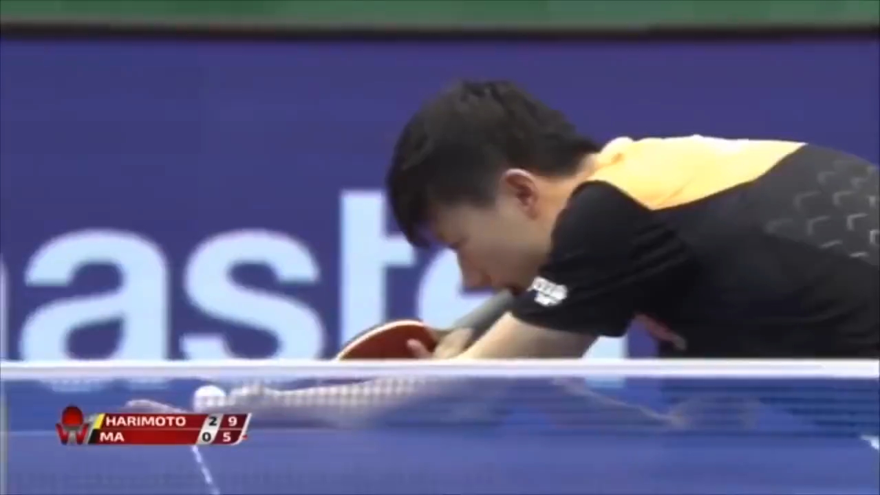 马龙绝美发球