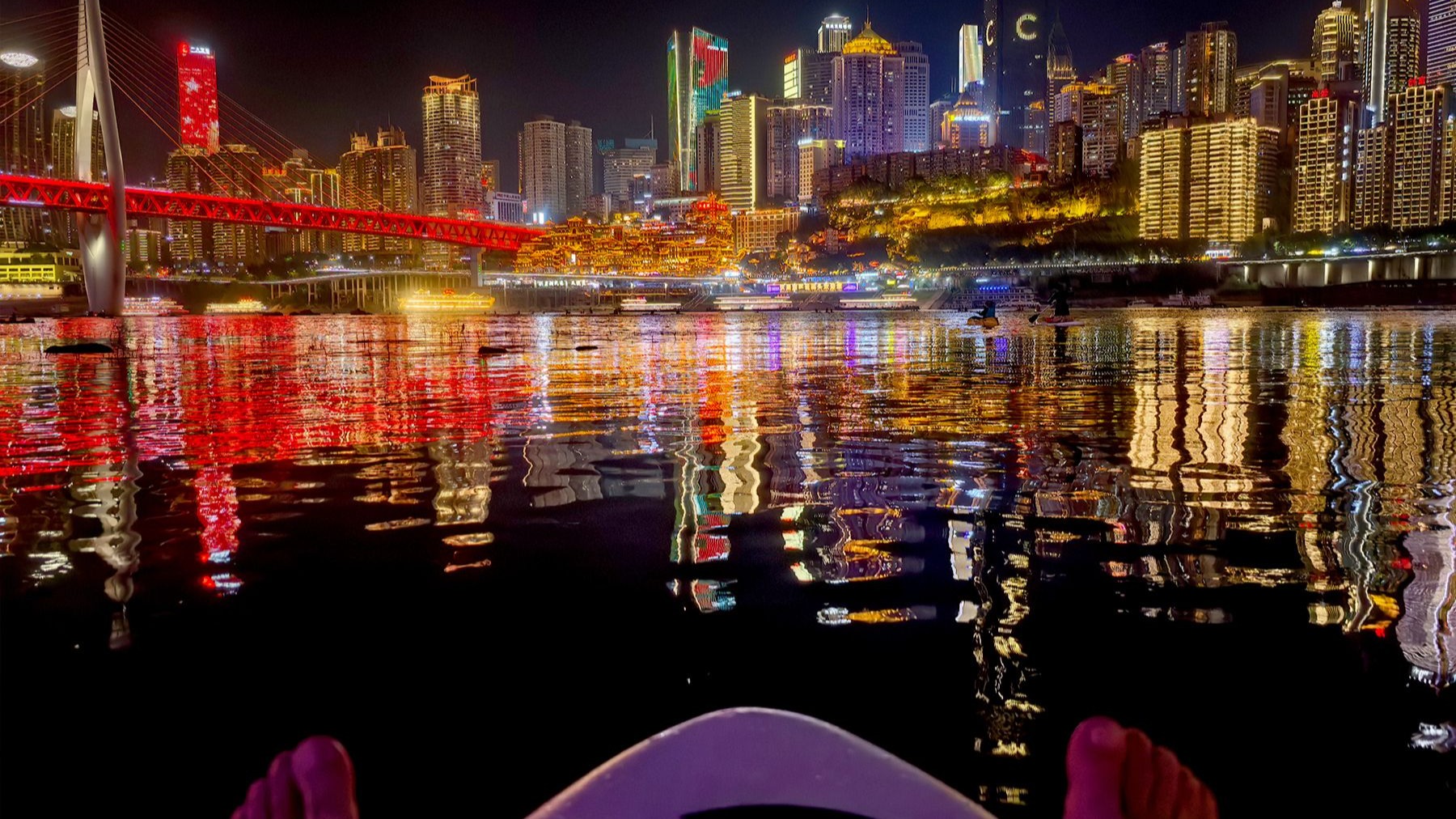 为了看这夜景，损失惨重...