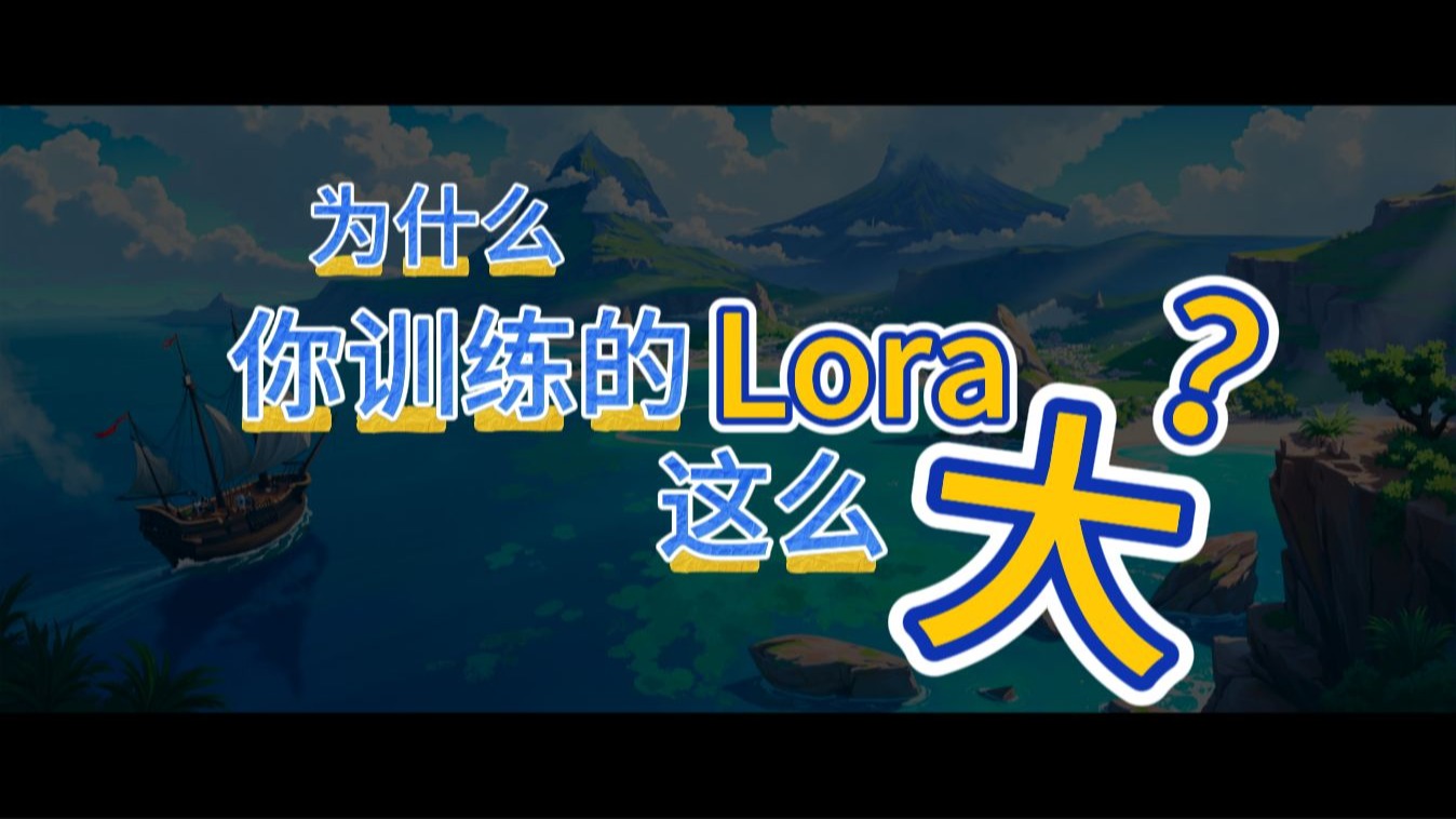 【SDXL-lora训练】为什么lora这么大？
