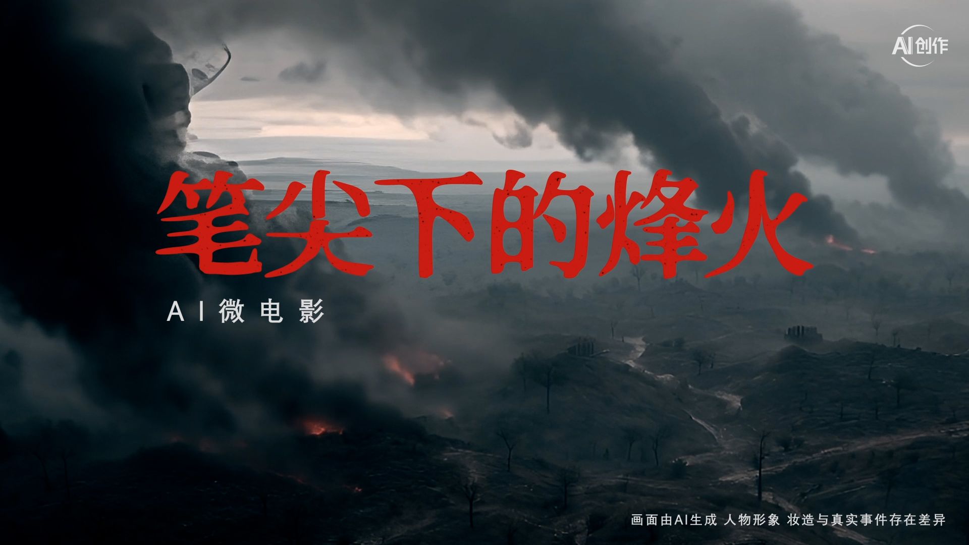 AI微电影《笔尖下的烽火》 AI微电影《笔尖下的烽火》